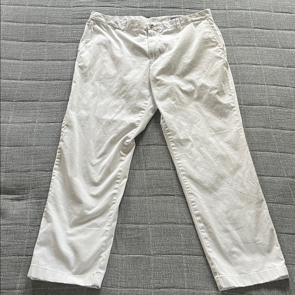 Vineyard Vines Men’s White Flat Front Pants 40x32